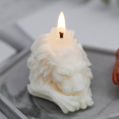 Lion Candle Mold Handmade Scented