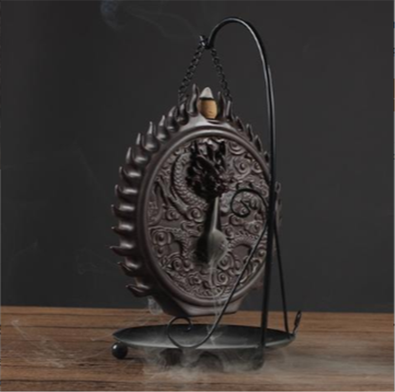 Ceramic Dragon Wall Sandalwood Incense Burner