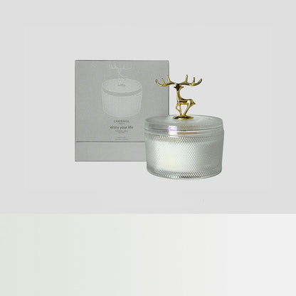 Antler Hammered Glass Scented Candle