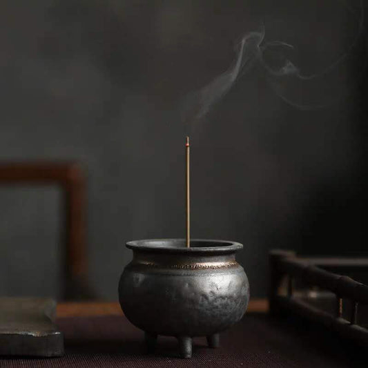 Mini Ceramic Tripod Incense Burner