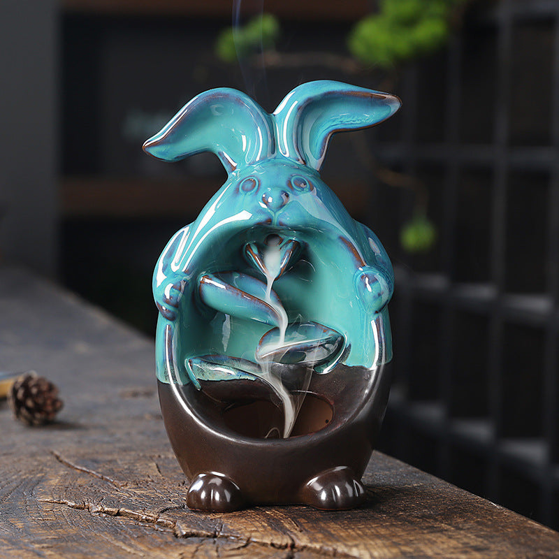 Ceramic Backflow Incense Burner Ornament