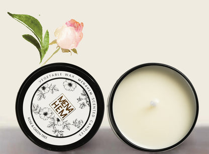 Black Tin Cans Aromatic Smokeless Candles