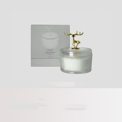 Antler Hammered Glass Scented Candle