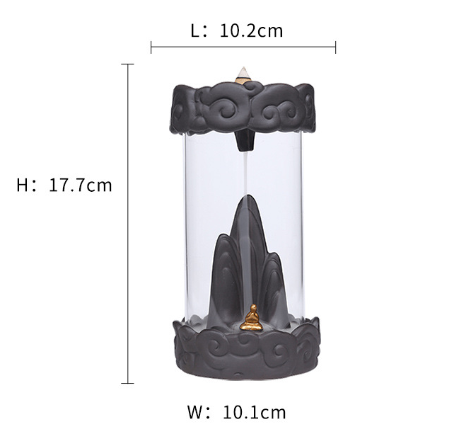 Creative Auspicious Clouds Windshield Backflow Incense Burner